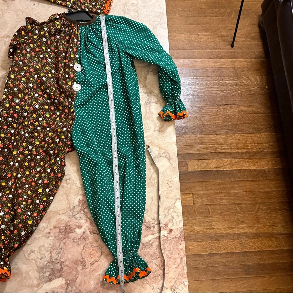 Vintage 70s Child’s Clown 3 Piece Homemade Costume